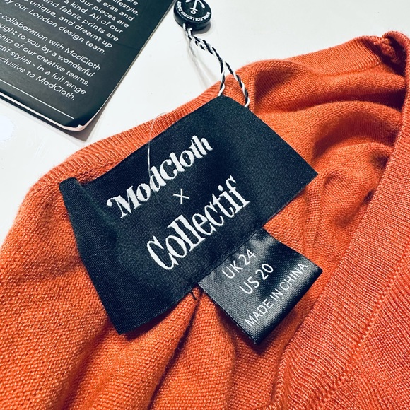 modcloth x collectif machi witches’ cat jumper sweater - NWT - Picture 4 of 6